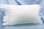 SALE! Smocked Pillow Case with Blue Roses